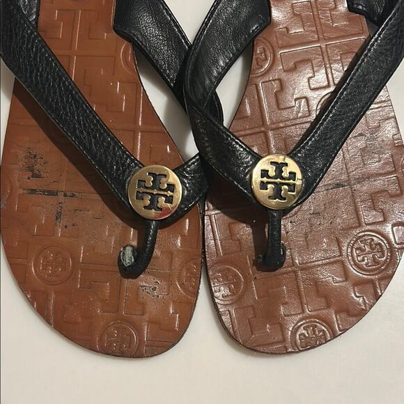 Tory Burch Black and Brown Sandals - Picture 4 of 10